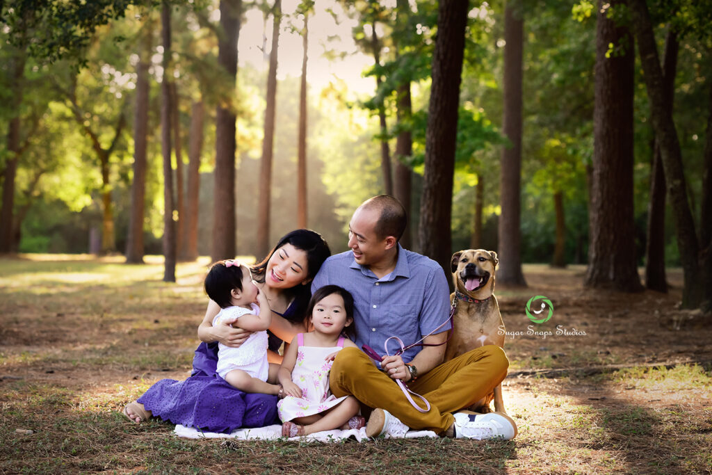 outdoor family portrait photography cypress houston